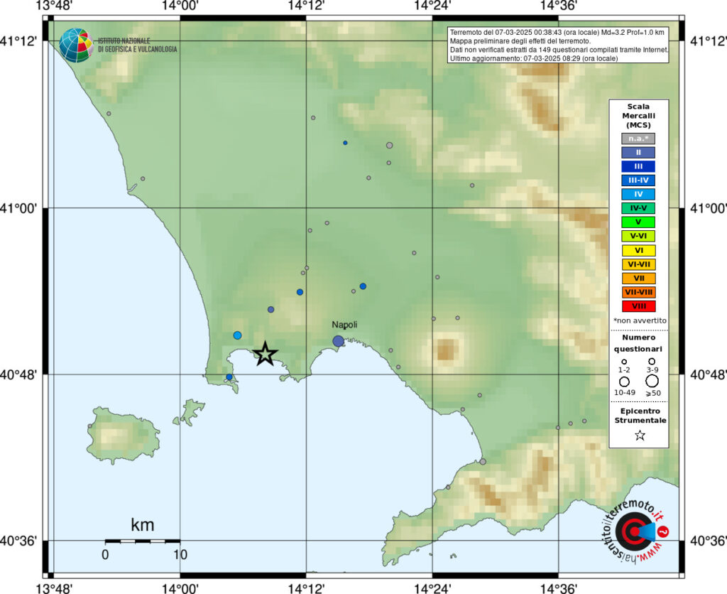 terremoto campi flegrei pozzuoli