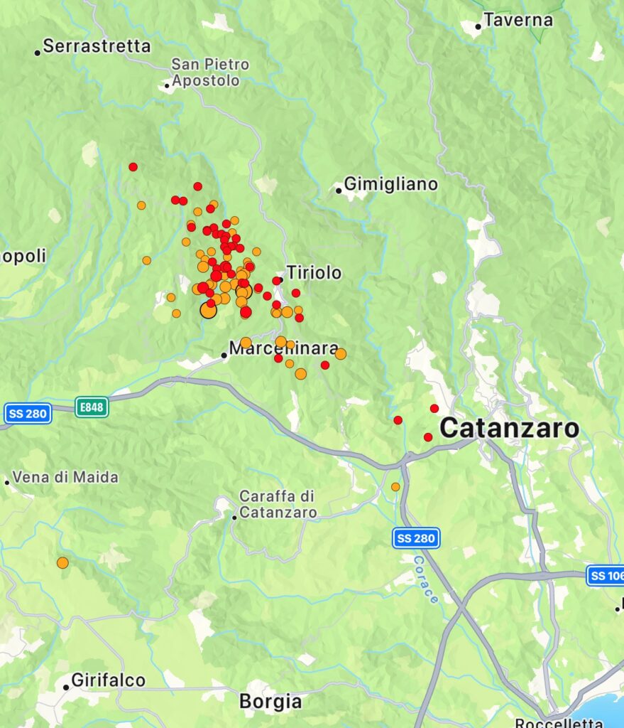 terremoto catanzaro marzo 2025