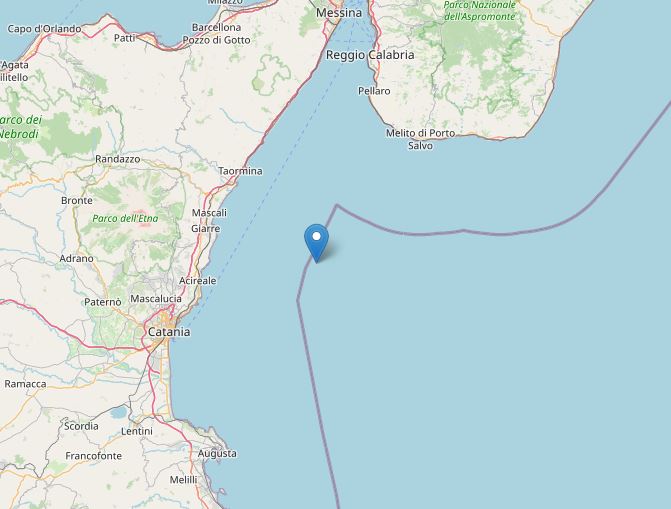 terremoto costa catanese