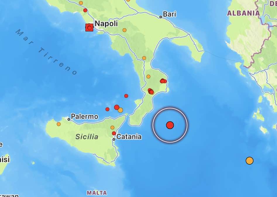terremoto mar ionio