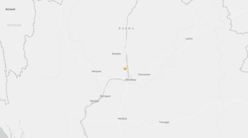 terremoto myanmar mandalay