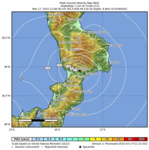 terremoto oggi calabria catanzaro