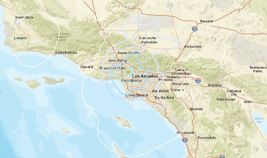 terremoto oggi los angeles