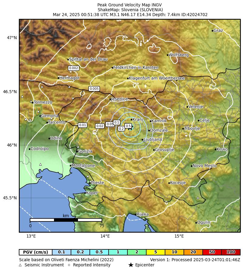 terremoto slovenia