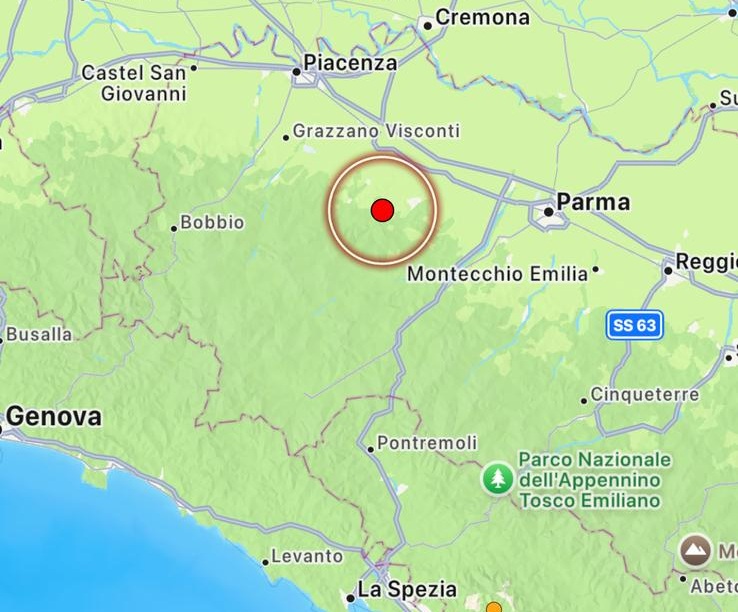 terremoto vernasca emilia romagna