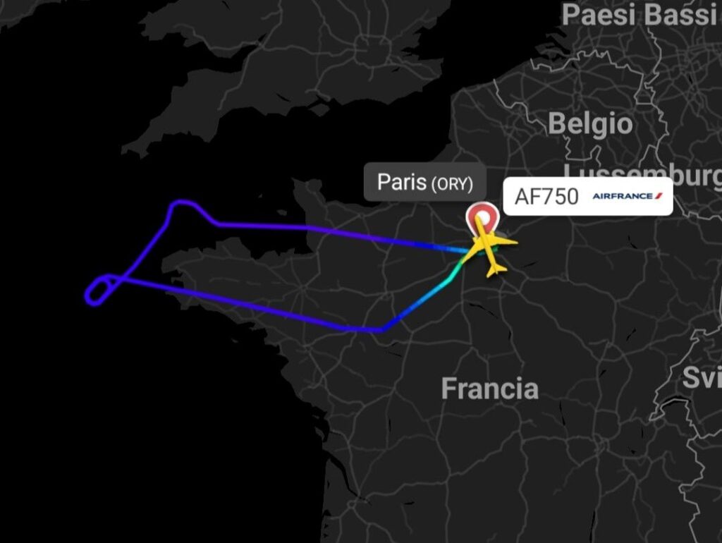 volo air france telefono cellulare
