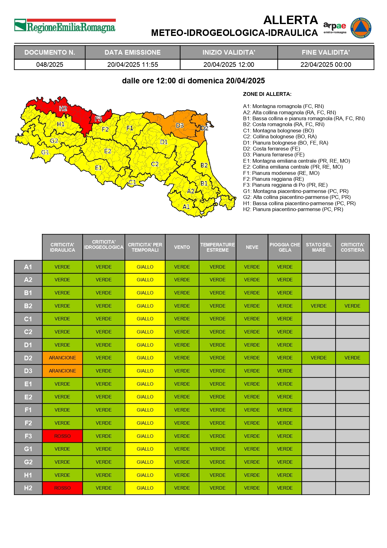 Allerta Emilia Romagna