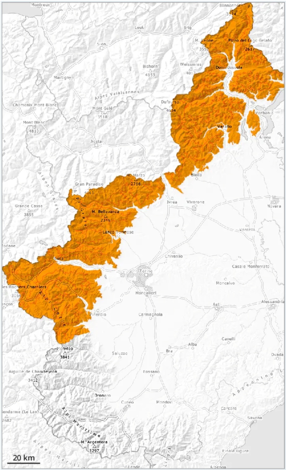 Allerta valanghe Piemonte 22 aprile