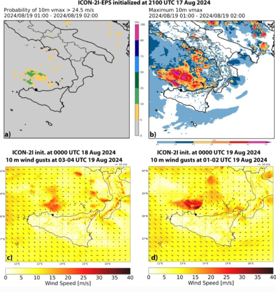 Condizioni meteo affondamento Bayesian