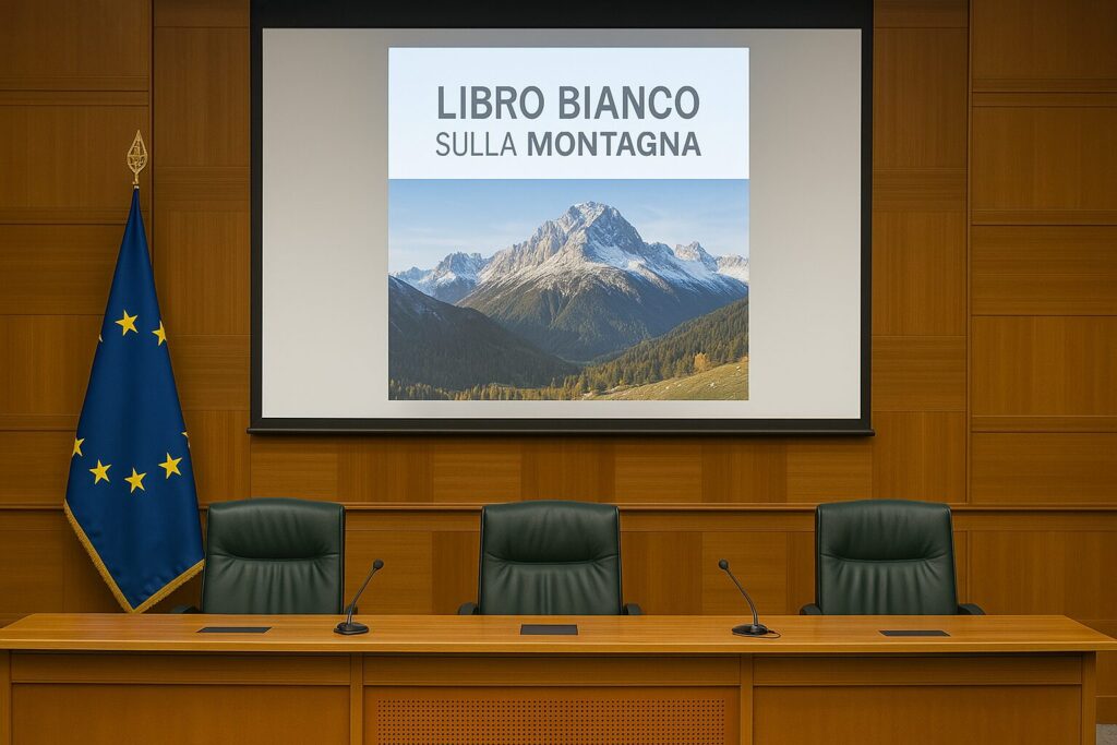 Libro bianco montagna