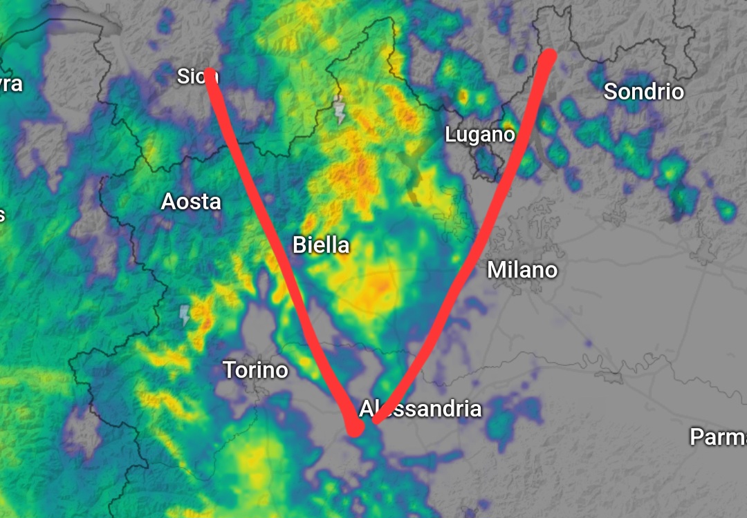 Maltempo Piemonte stazionario