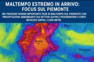 Maltempo estremo focus Piemonte