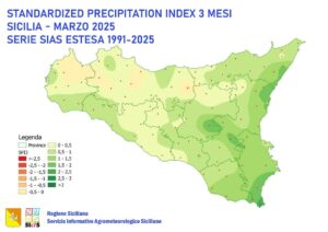 Piogge Sicilia tre mesi