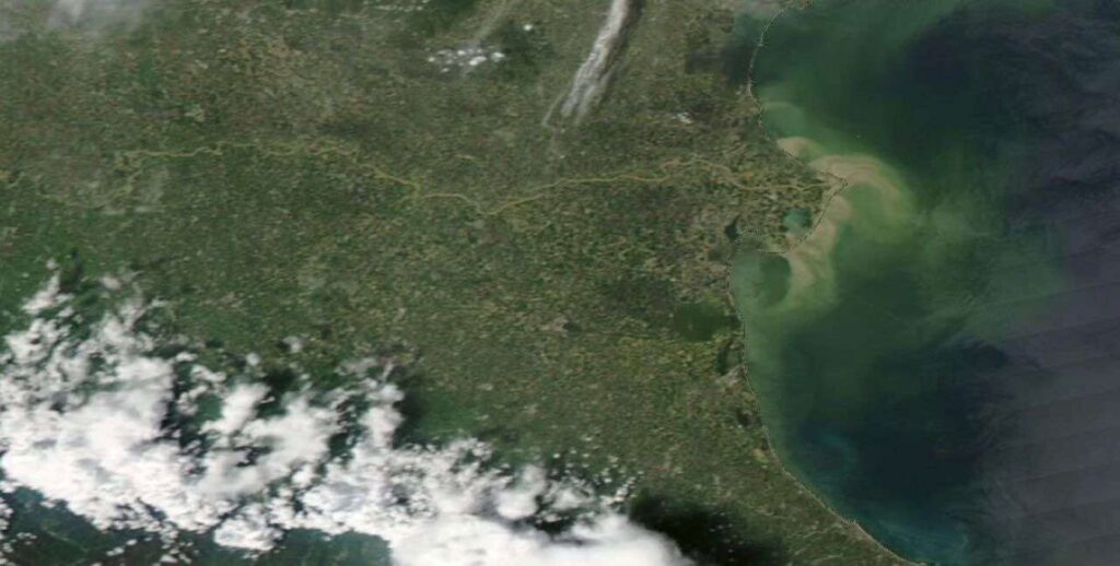 Po immagine satellitare