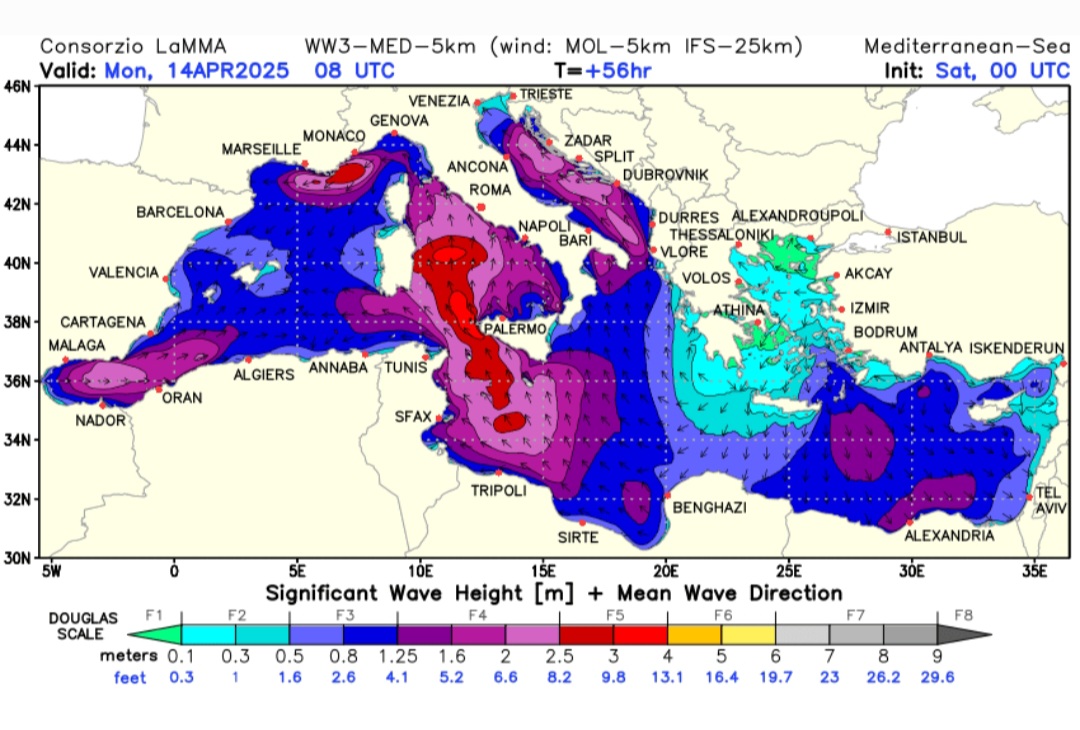Previsioni onde Lamma
