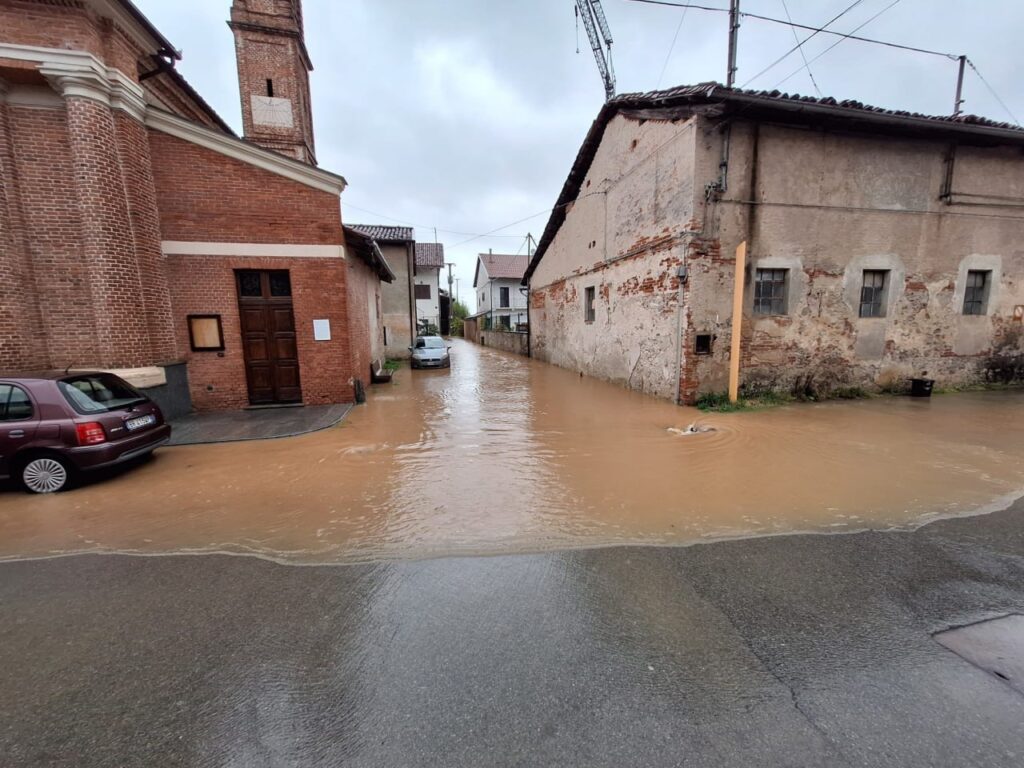 Rivarolo Canavese, esondazione di alcuni tratti delle rogge comunali in Frazione Argentera