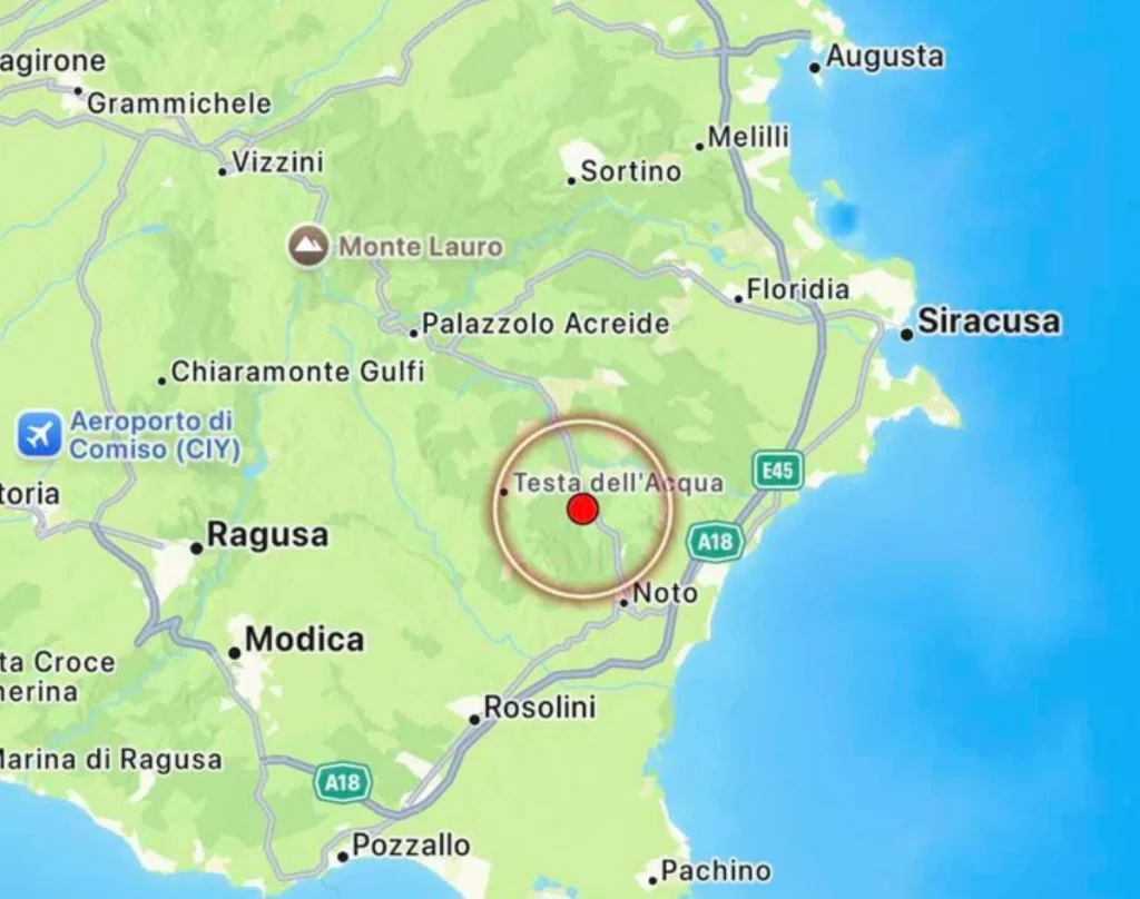 Terremoto Siracusa