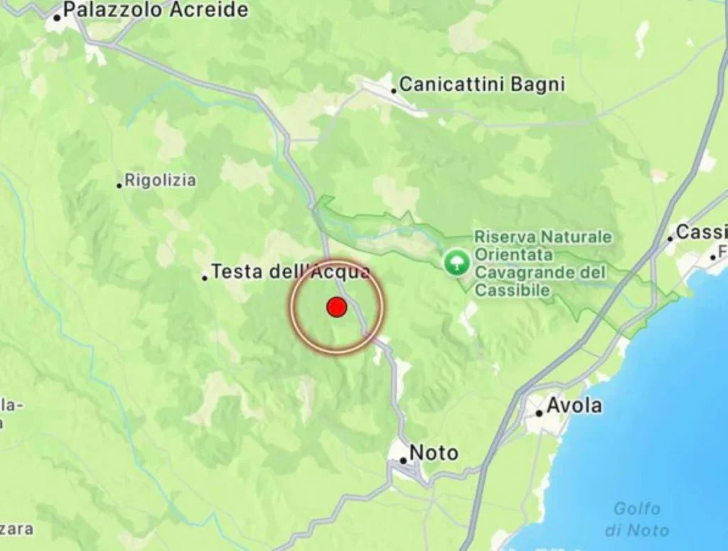 Terremoto Siracusa