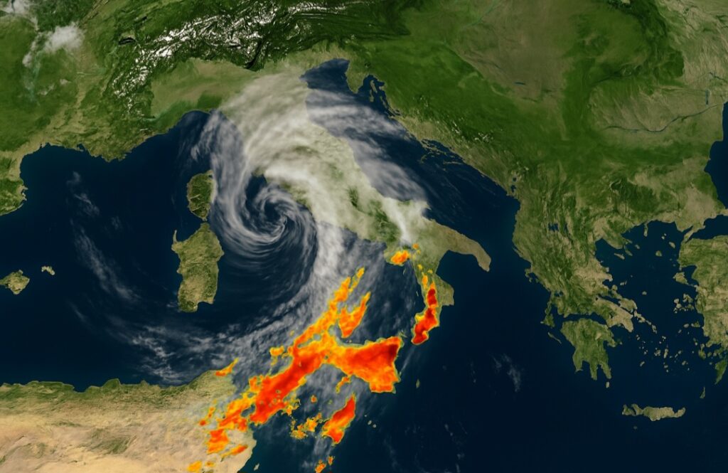 Vortice ciclonico Italia