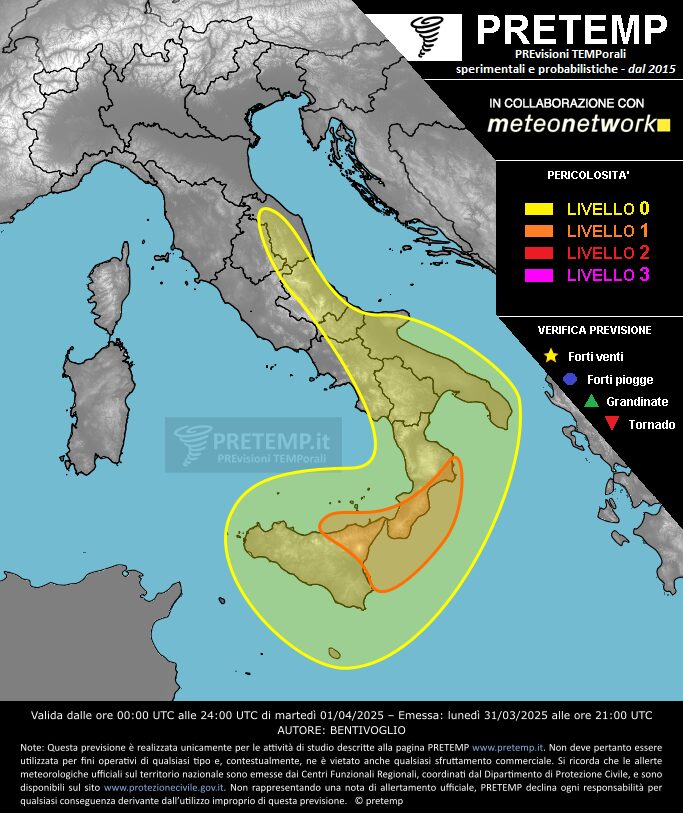 allerta meteo 1 aprile