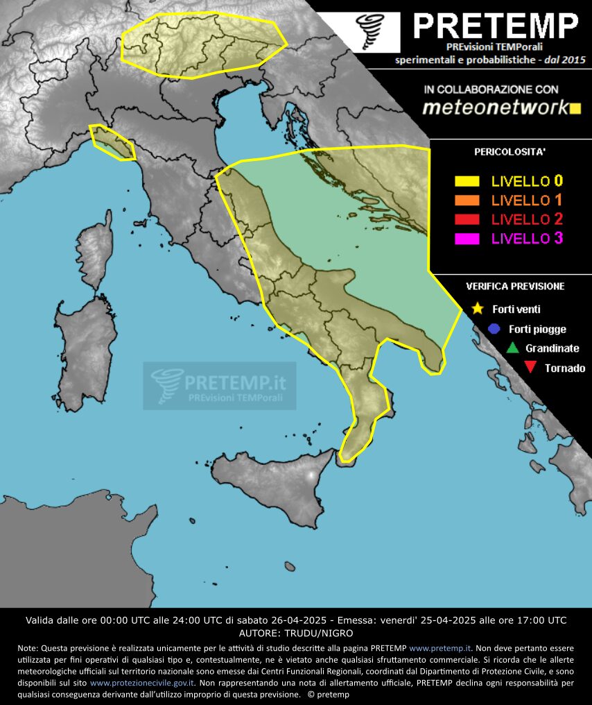 allerta meteo 26 aprile