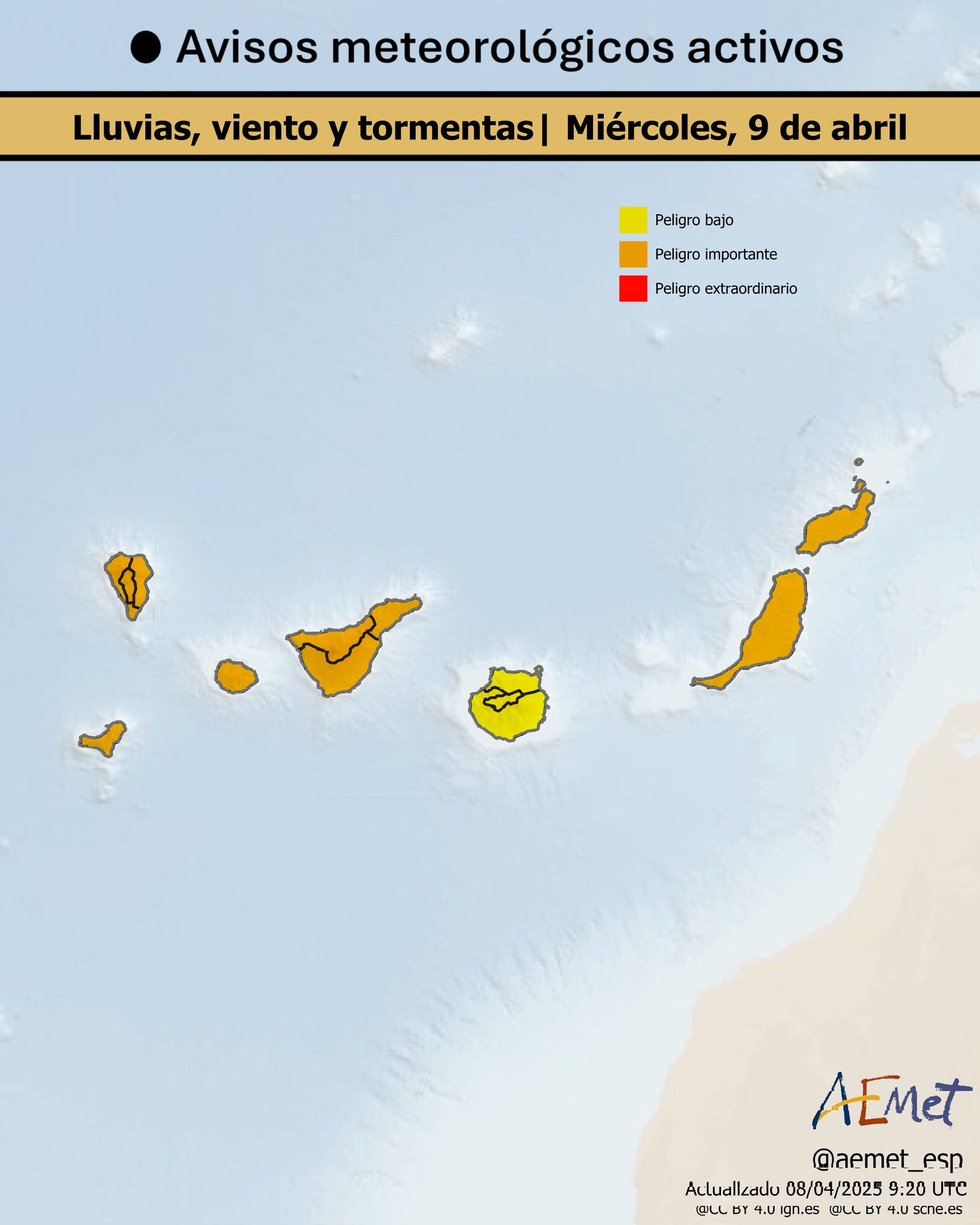 allerta meteo canarie