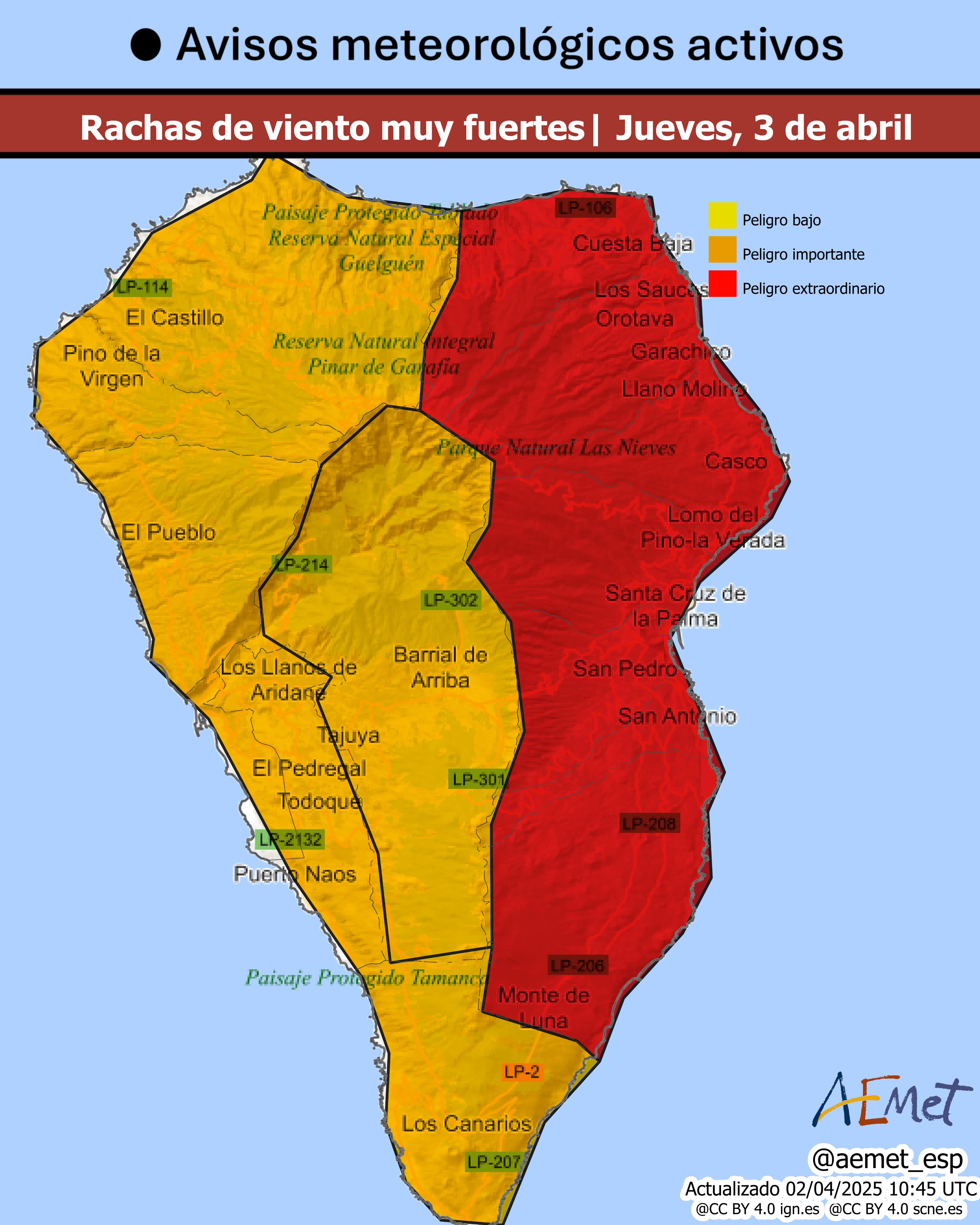 allerta meteo canarie spagna