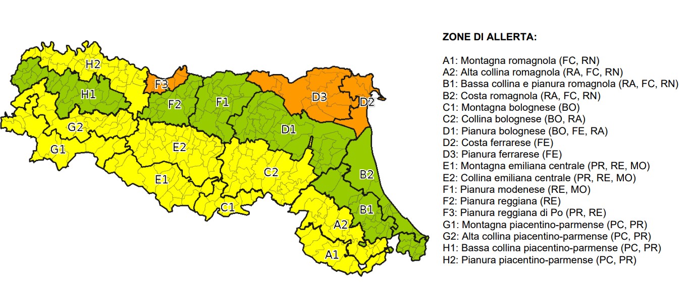 allerta meteo emilia romagna 22 aprile