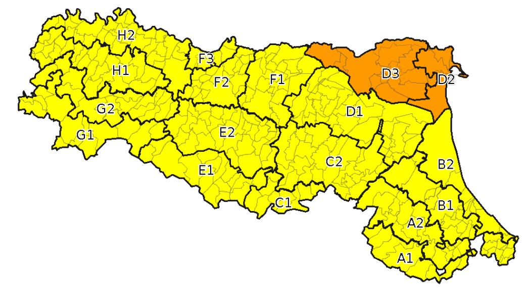 allerta meteo emilia romagna 23 aprile