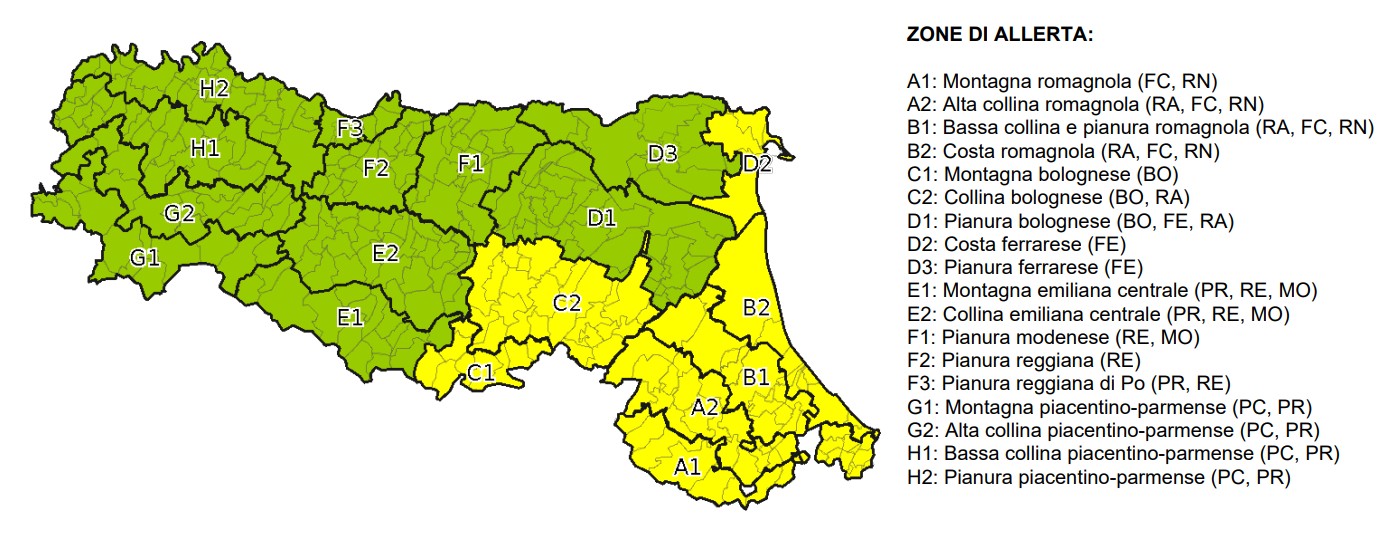 allerta meteo emilia romagna 6 aprile