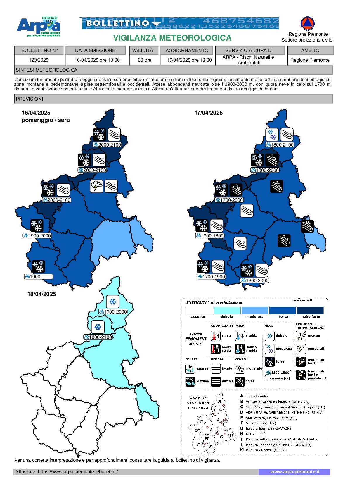 allerta meteo piemonte