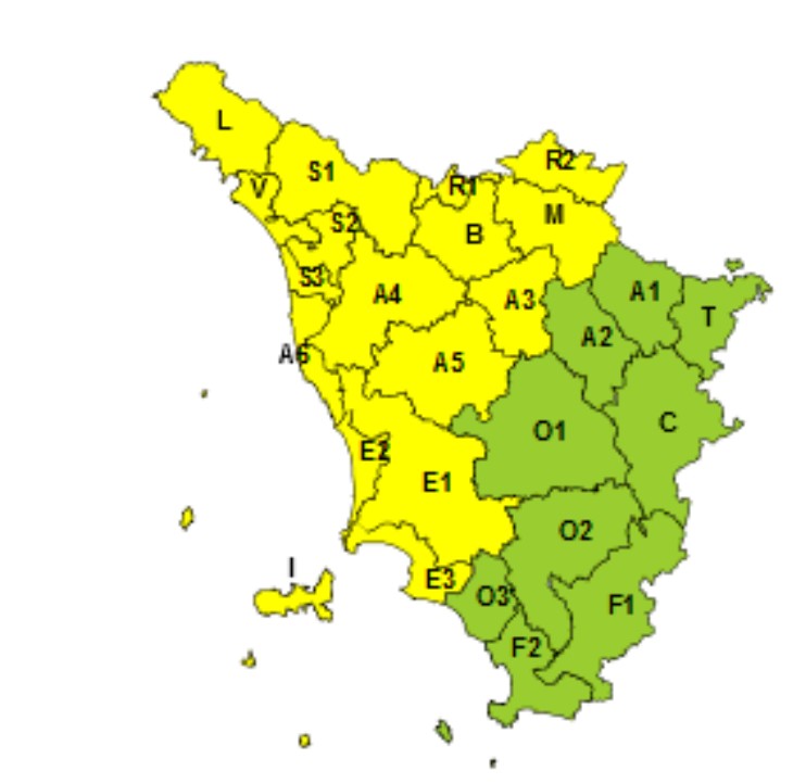 allerta meteo toscana 16 aprile