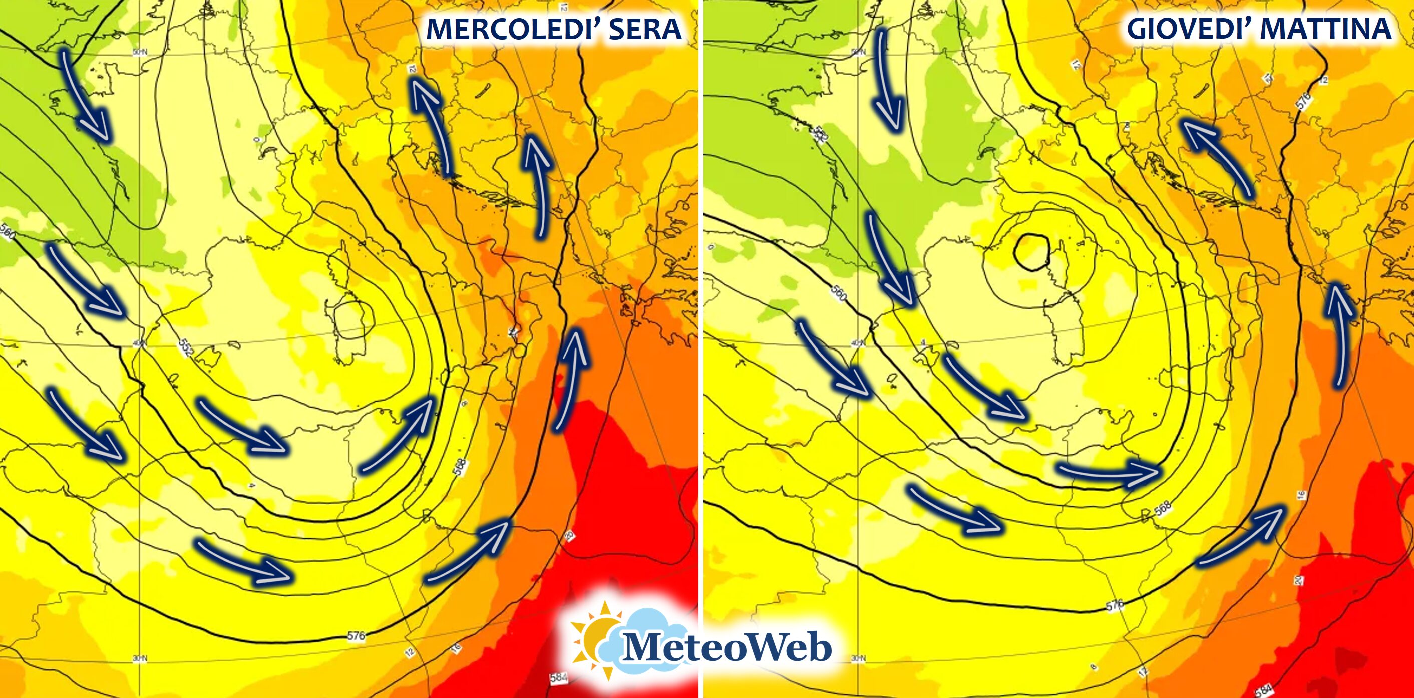 Allerta Meteo, il Ciclone-Bomba arriva dalla Francia: ciclogenesi in Sardegna, ecco la traiettoria della tempesta | MAPPE
