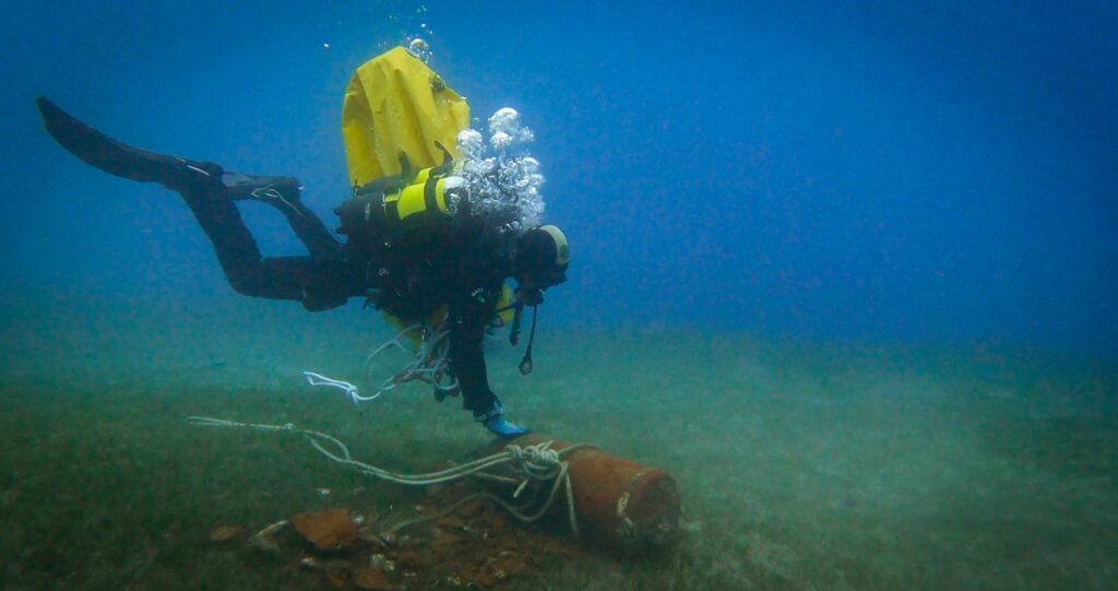 bomba subacquea ordigno bellico