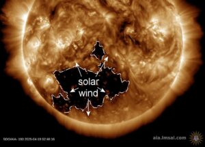 buco coronale tempesta geomagnetica