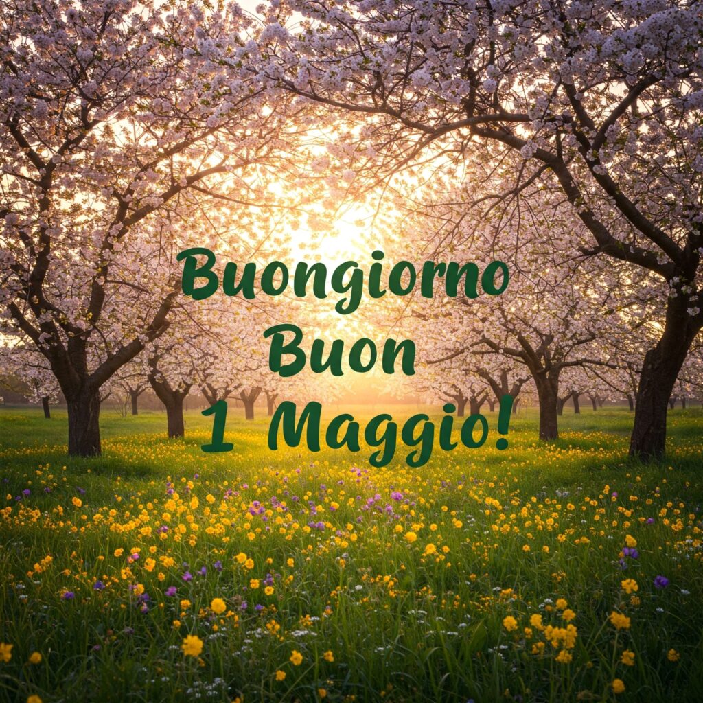 buongiorno buon 1 maggio 2025