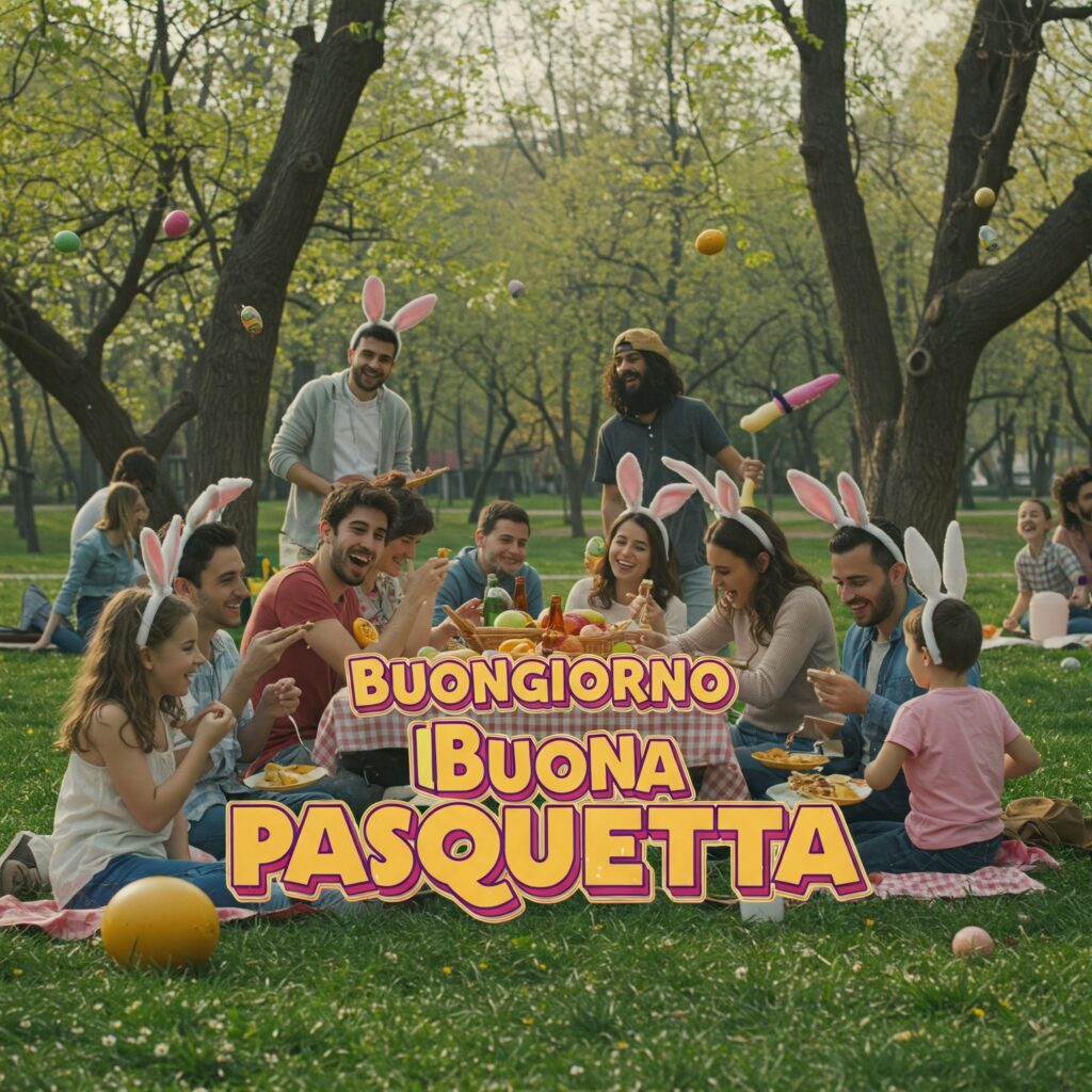 buongiorno buona pasquetta 2025 immagini frasi