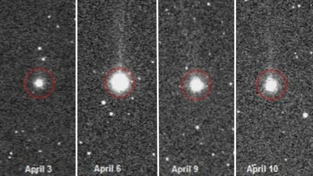 cometa swan criovulcano
