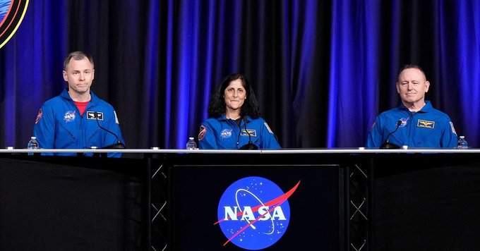conferenza stampa williams wilmore astronauti bloccati