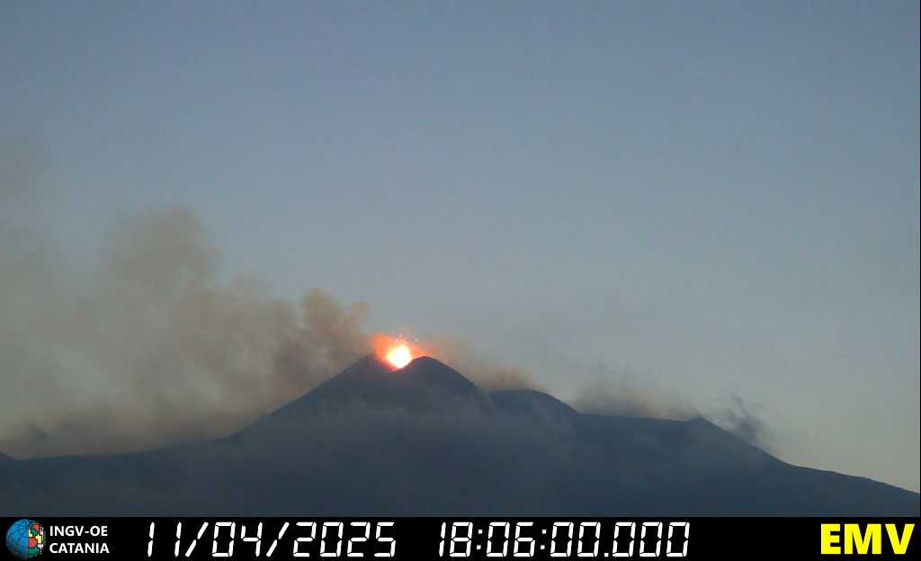 eruzione etna 11 aprile 2025