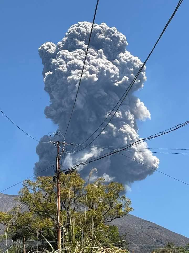 eruzione sakurajima giappone