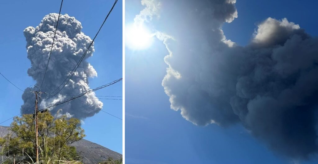 eruzione sakurajima giappone