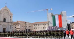 giuramento vigili fuoco l'aquila
