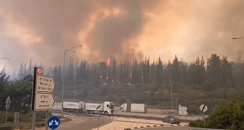 incendi israele