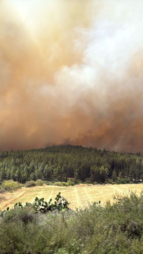incendi israele