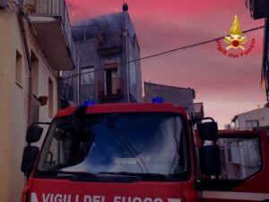 incendio fulmine roccafiorita