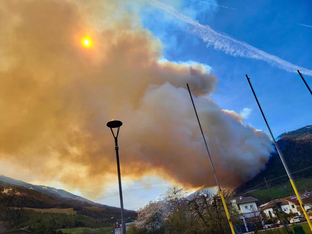 incendio val venosta