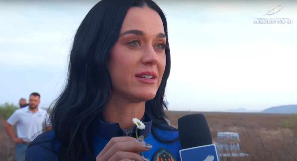 katy perry blue origin