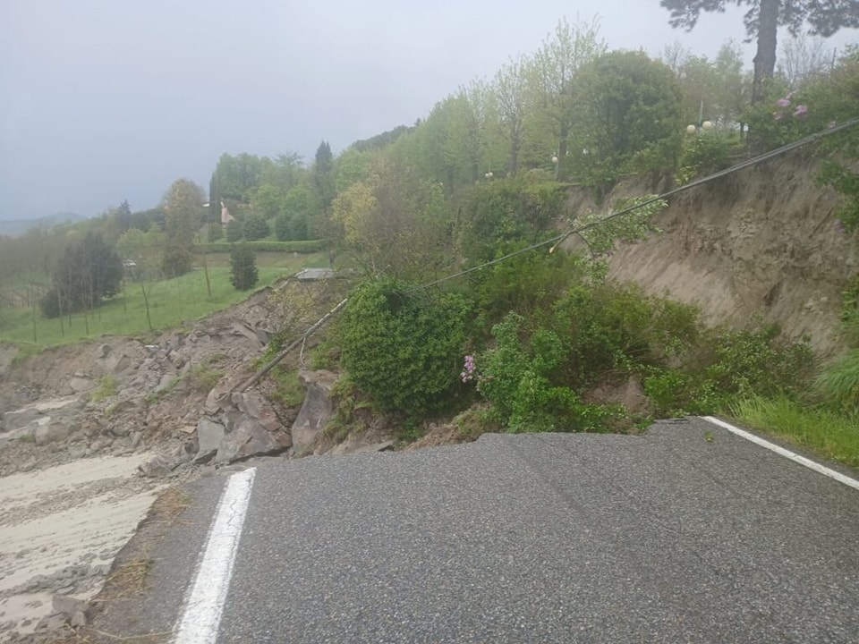 maltempo frana piemonte