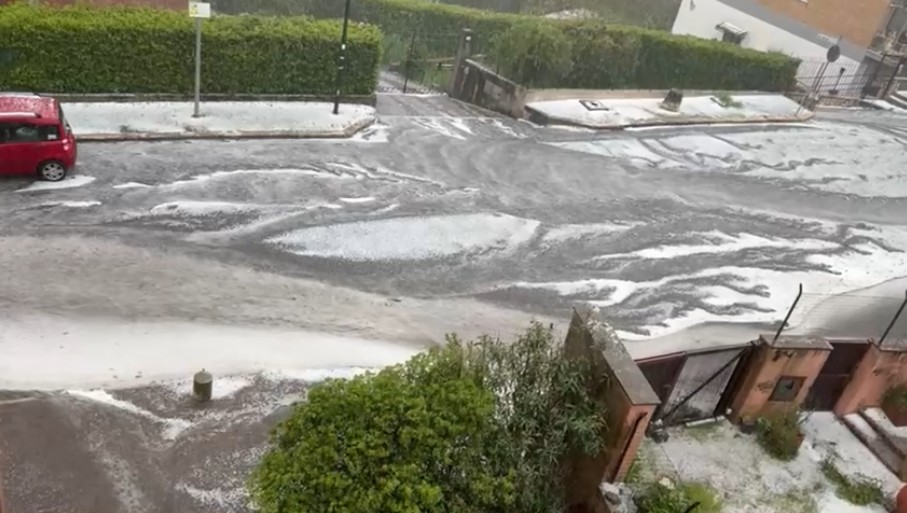 maltempo grandine ciciliano lazio
